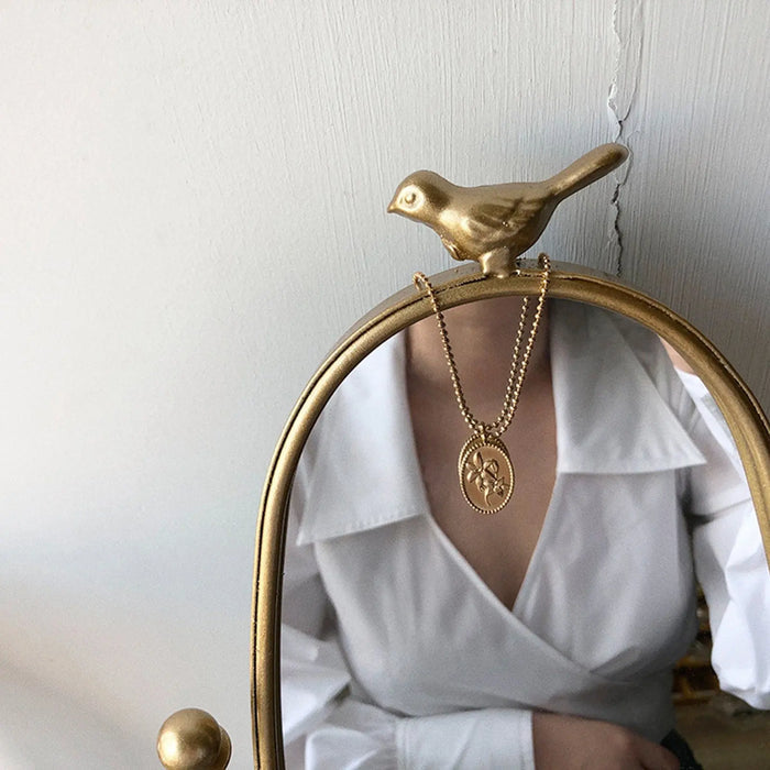 Floral Pendant Gladiolus Necklace - Pantsnsox
