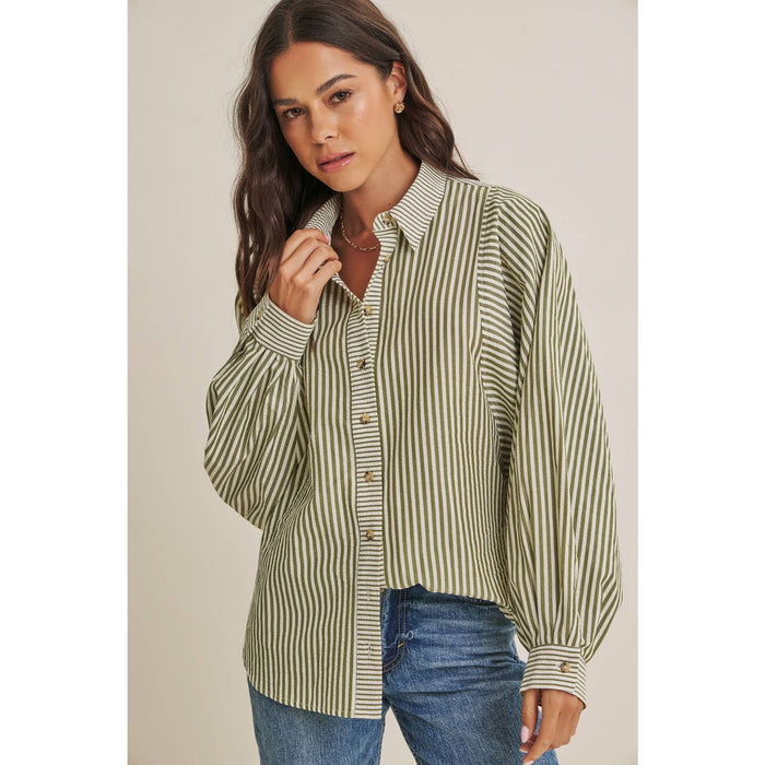 French Cafe Button-Down Shirt