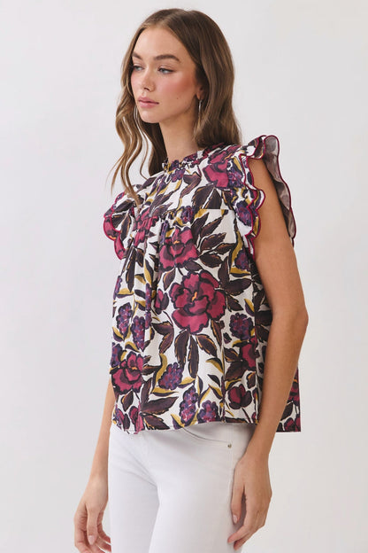 Fuchsia Flower Top