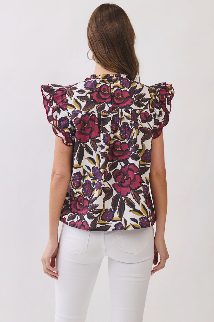 Fuchsia Flower Top