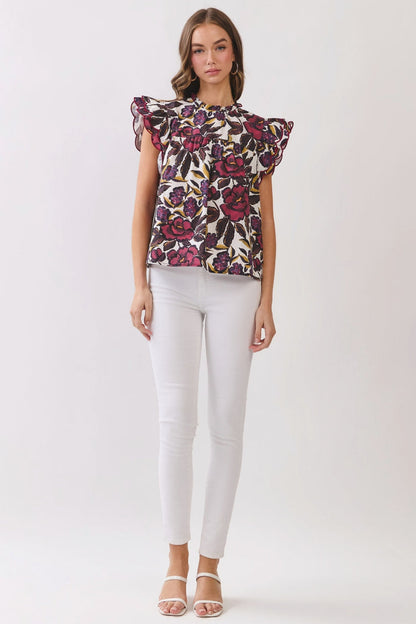 Fuchsia Flower Top