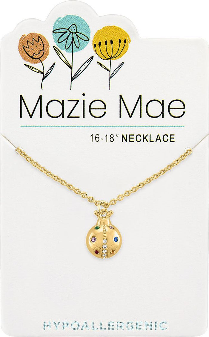 Gold Ladybug Necklace | Mazie Mae