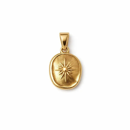 Gold Plated Roman Coin Pendant 17 sku-17-L17 不规则八芒星 marketplace image
