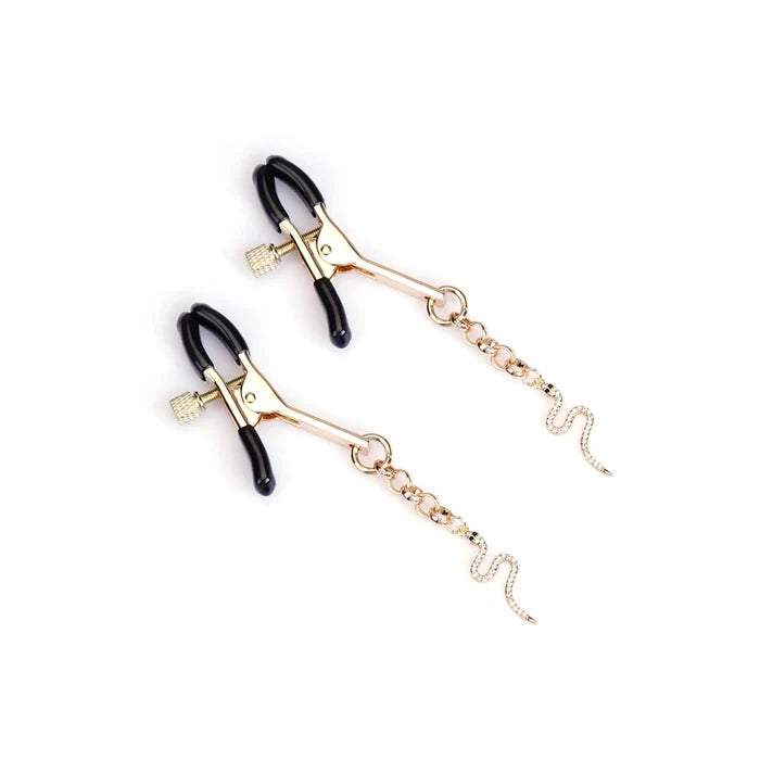 Gold Serpent Nipple Clamps