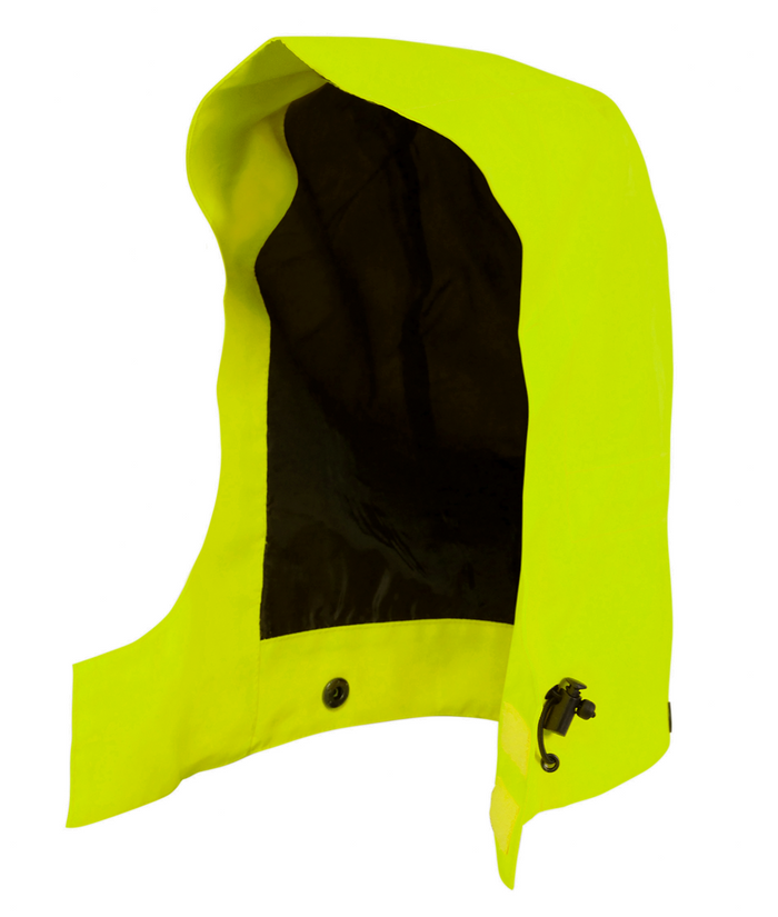 GORE-TEX 2-Layer Hood with stud fastenings front drawcords with toggles rear adjuster waterproof breathable fabric