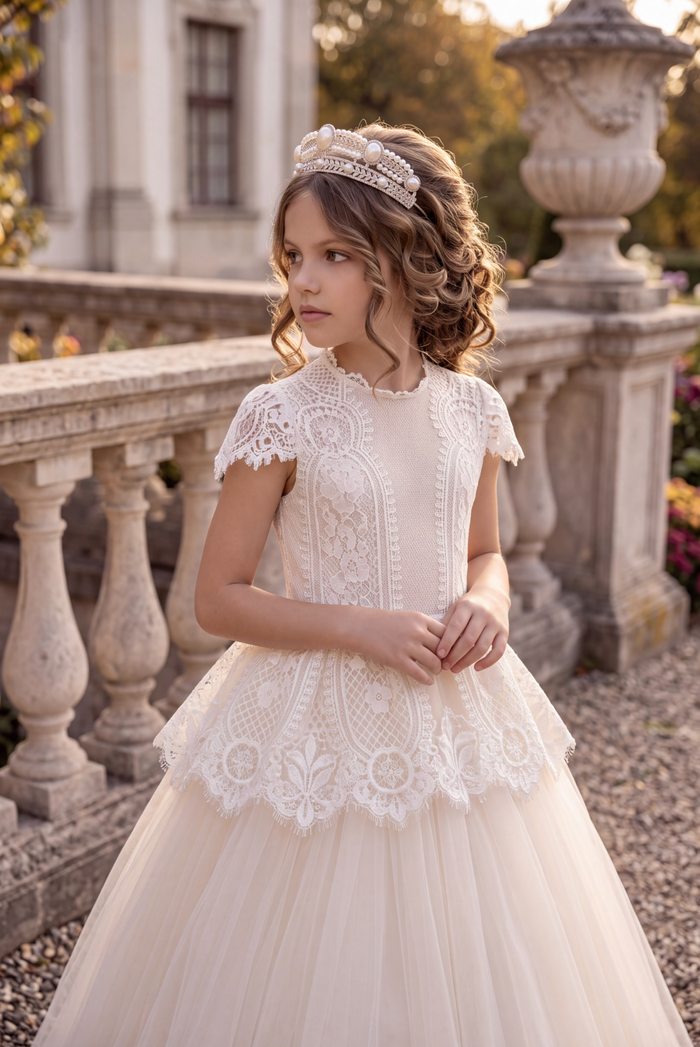 GWENDOLYN GOWN-WHITE/NATURAL