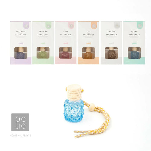 Hanging Car Perfume Air Freshener Lily Lavender Jasmine Rose Lily Vanilla Ocean Rose Cottage