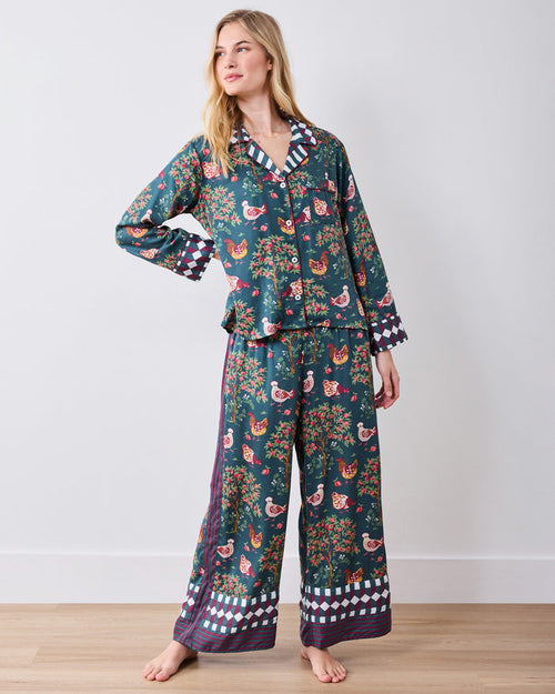 Hen House - Eco Satin Rittenhouse Set - Navy - Printfresh