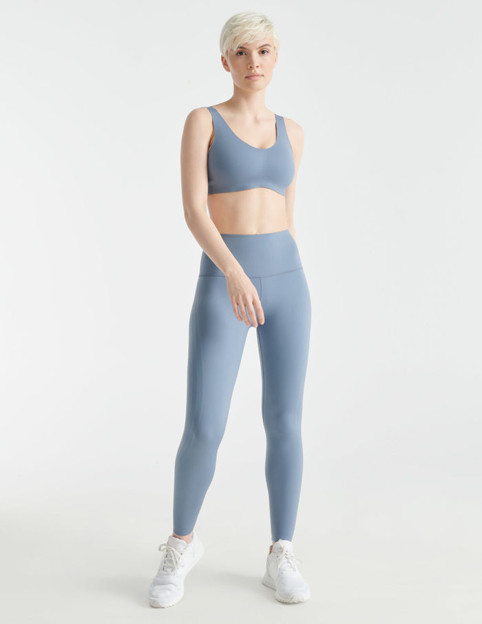 Claire has 35" hips and wears a size S | Slate Blue