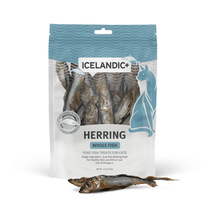 Icelandic+ Herring Whole Fish Cat Treats 1.5-oz Bag - Dog.Dog.Cat.