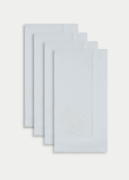 ITALIAN LINEN EMBROIDERY NAPKIN, SET OF 4