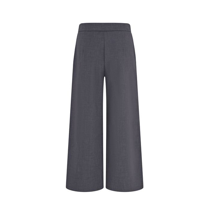 Ivy Culotte High-Waist Twill Trousers