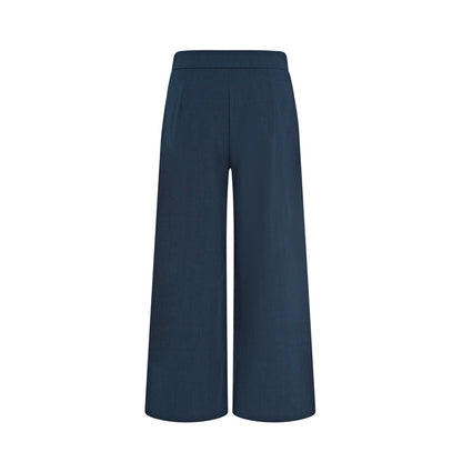 Ivy Culotte High-Waist Twill Trousers