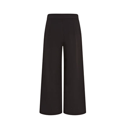 Ivy Culotte High-Waist Twill Trousers