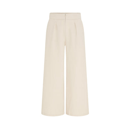 Ivy Culotte High-Waist Twill Trousers