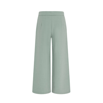 Ivy Culotte High-Waist Twill Trousers