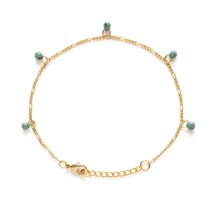 Japanese Drop Bead Bracelet - Turquoise