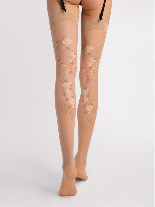 Jardin Lurex Thigh High Stockings
