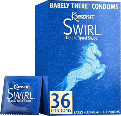 Kimono MicroThin Condoms Swirl 36 Pack