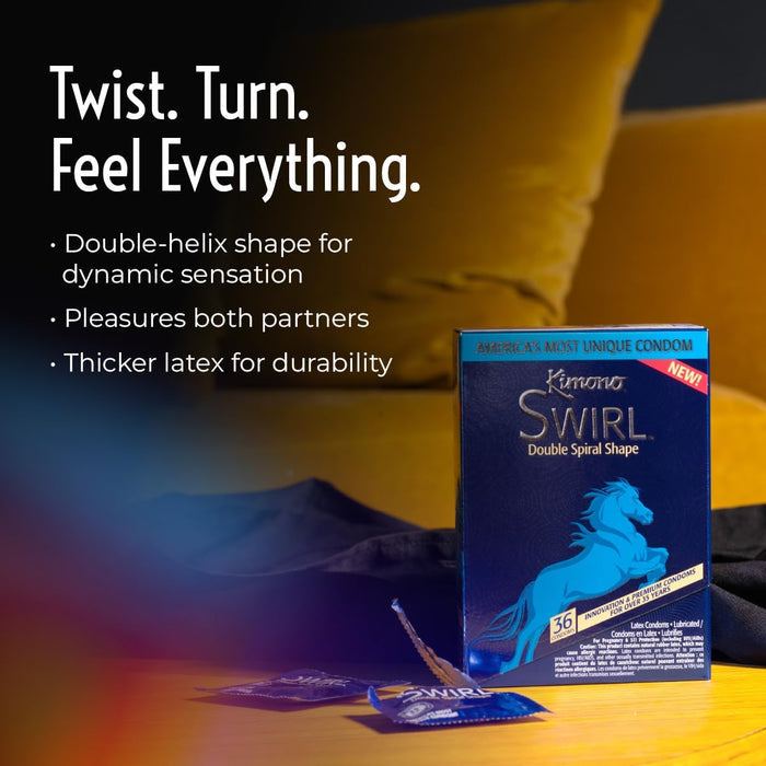 Kimono MicroThin Condoms Swirl 36 Pack