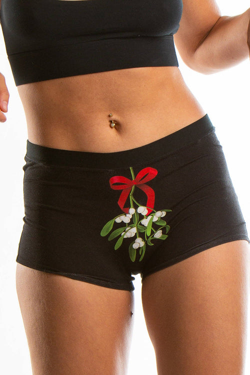 Kiss Me There | Mistletoe Boyshort