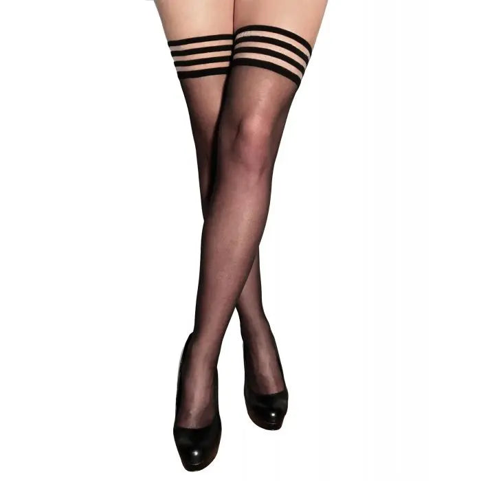 Kixies Taylor Silky Sheer Thigh High