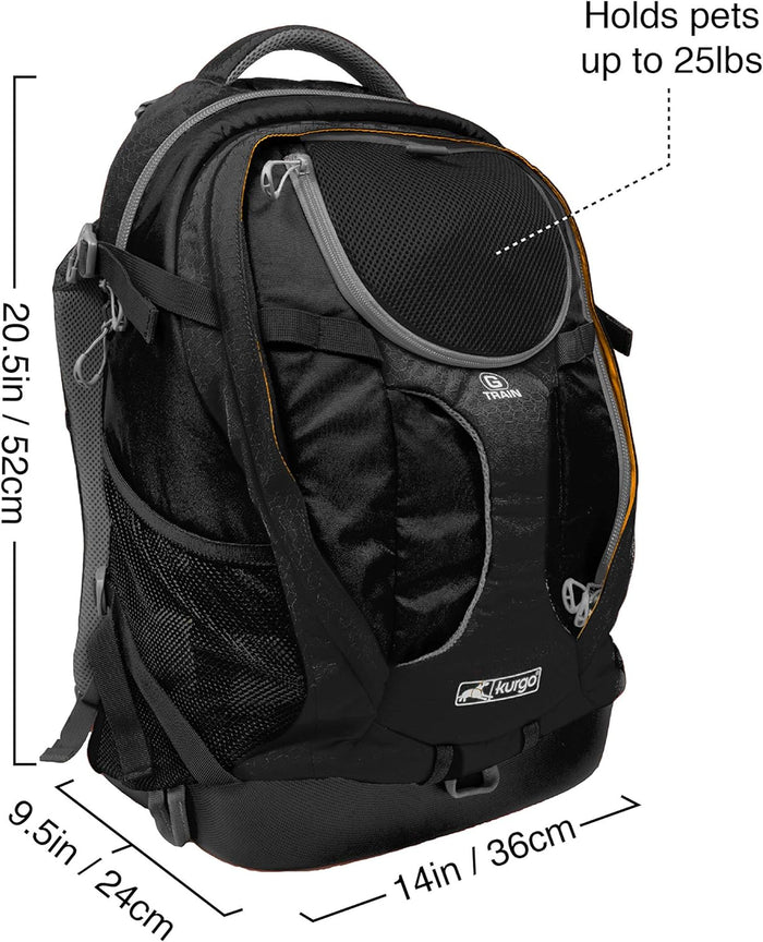 Kurgo G-Train Dog Carrier Pack-Black - Dog.Dog.Cat.