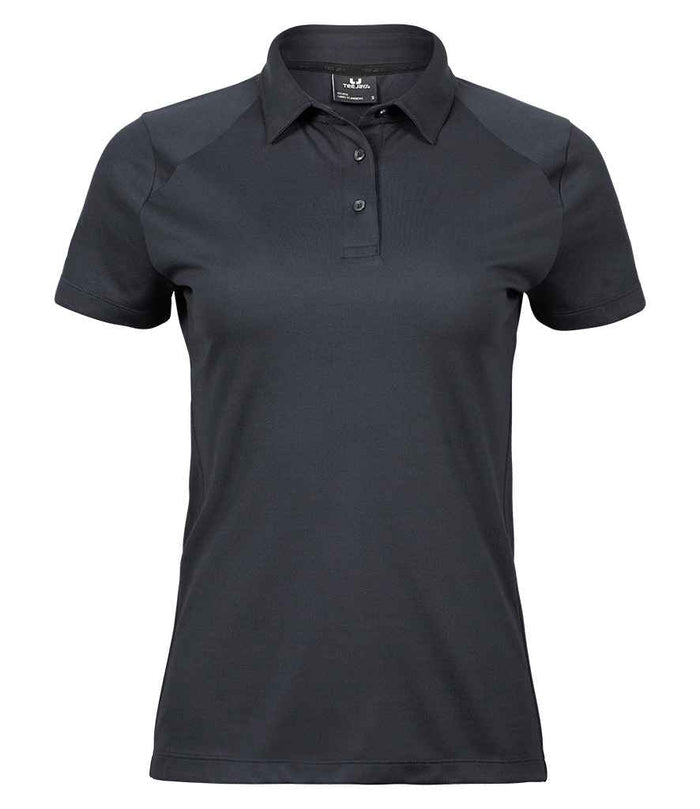 Tee Jays Ladies Luxury Sport Polo Shirt | Dark Grey - Eg Clothing UK