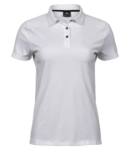Tee Jays Ladies Luxury Sport Polo Shirt | White - Eg Clothing UK