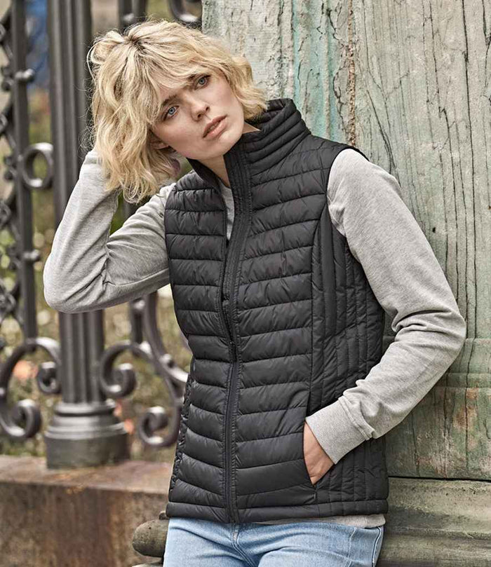 Tee Jays Ladies Zepelin Padded Bodywarmer | Black - Eg Clothing UK