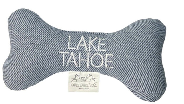 Lake Tahoe Tweed Bone Dog Toy - Dog.Dog.Cat.