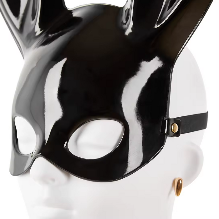 Lapin Noir Patent Leather Mask