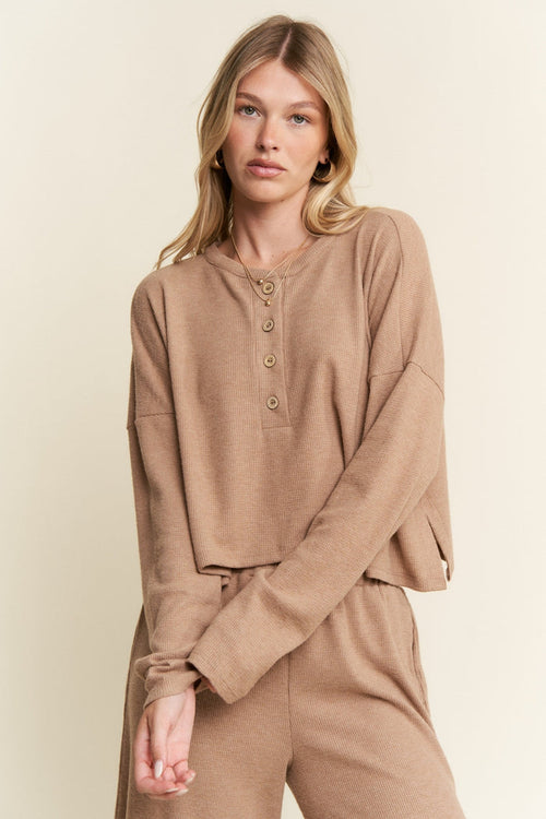 Lazy Day Top - Light Brown