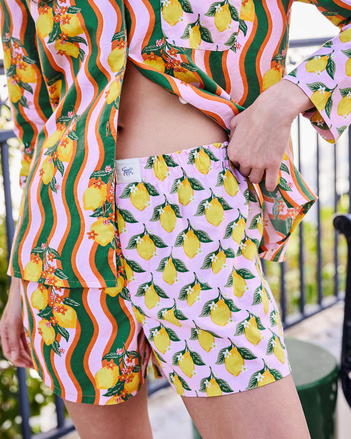 Lemon Twist - Reese Boxer Set - Limoncello - Printfresh