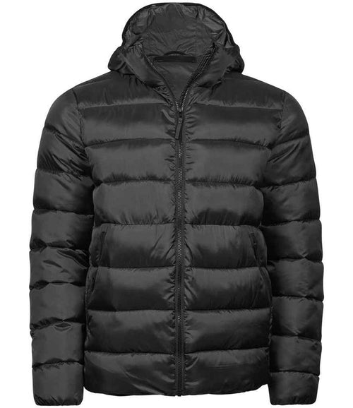 Tee Jays Lite Hooded Jacket showerproof shell grown-on hood DuPont padding two front zip pockets inner pocket