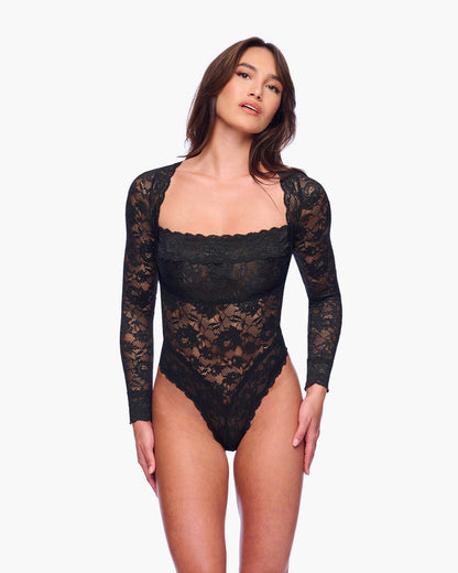 Black Teddy - Never Say Never Long Sleeve Bodysuit