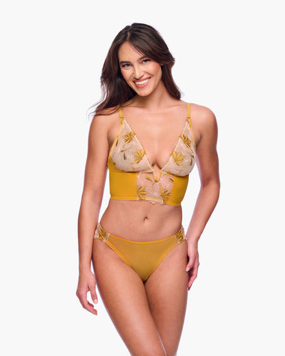 Gold Bralette - Fiorita Longline Bralette