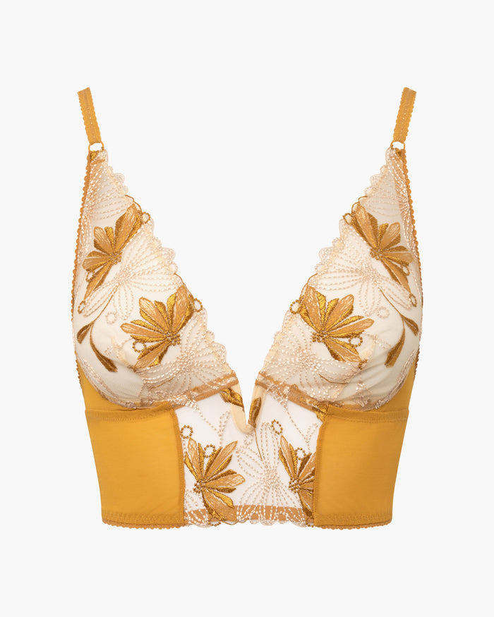 Gold Bralette - Fiorita Longline Bralette