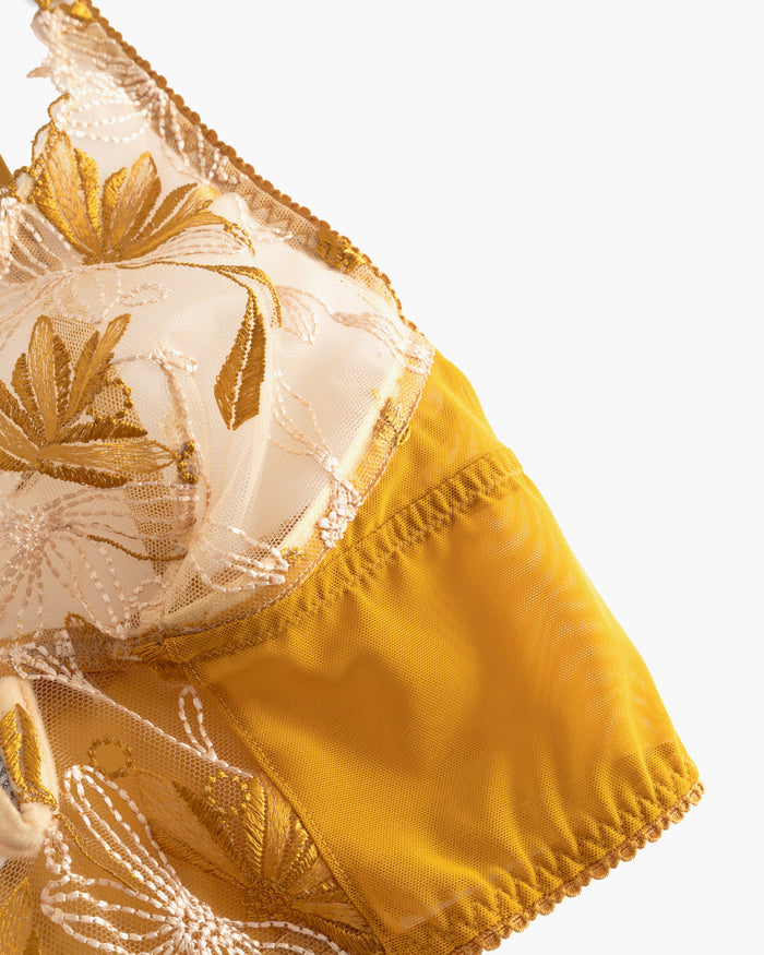 Gold Bralette - Fiorita Longline Bralette