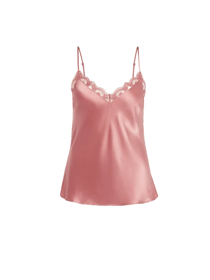 Love Me Silk Embroidery Top Smokey Pink