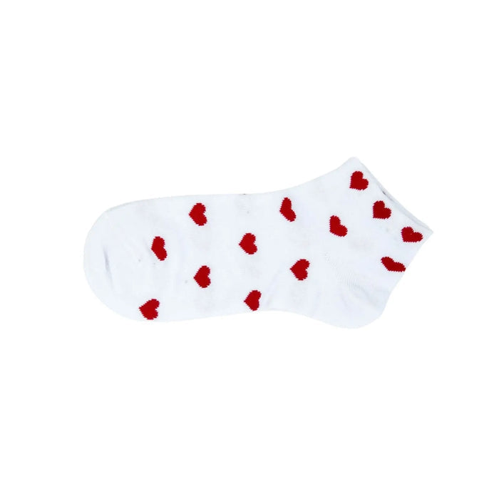 Low Cut 3 Pairs Women Heart Cotton Socks Pantsnsox