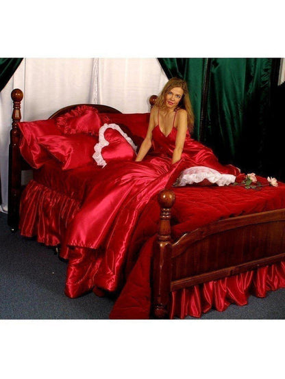 Luxurious Satin Pillow Cases Set of 2 - Soft Lingerie Satin for King, Queen, Standard Size Satin Boutique