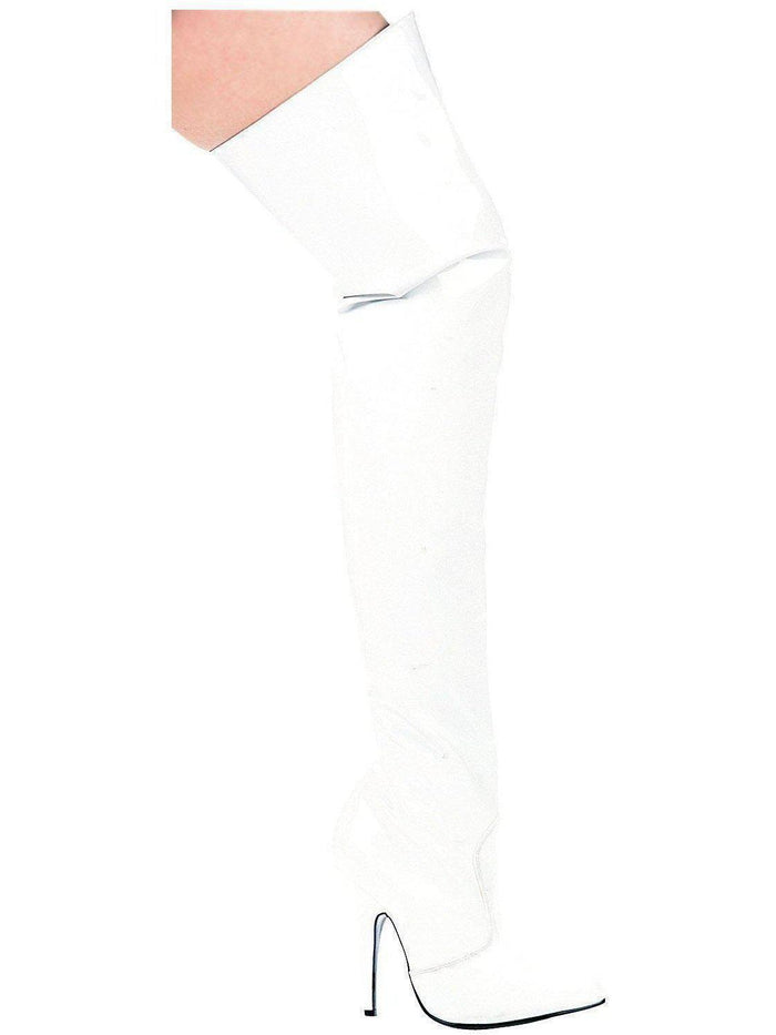 Luxury Ellie Shoes Susie 5" Heel Thigh High Boots - Available in Black, Red, White, Sizes 5-14 Ellie Shoes