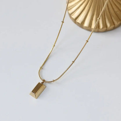 Luxury Golden Bar Necklace Crushes.