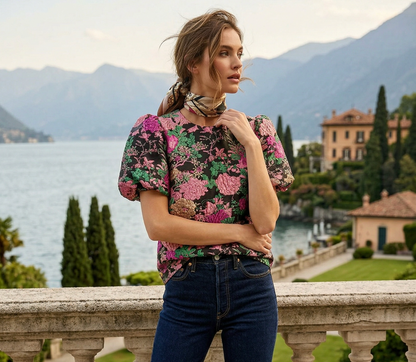 MARGARET BLOUSE MIDNIGHT FLORAL