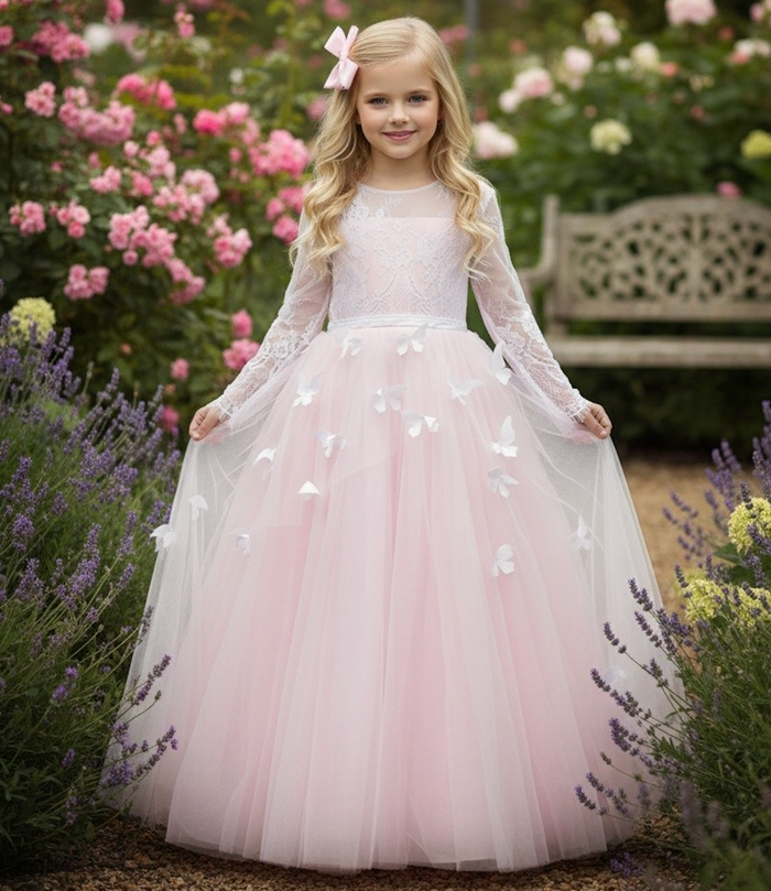 MARIPOSA GOWN PEACHY PINK