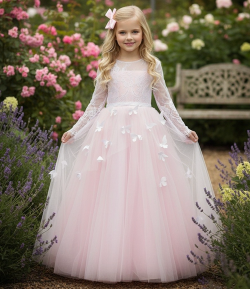 MARIPOSA GOWN PEACHY PINK