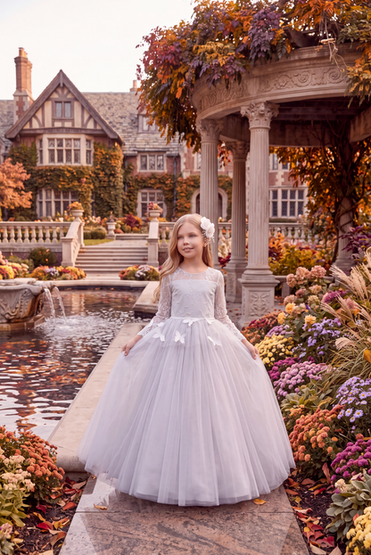 MARIPOSA GOWN SILVER