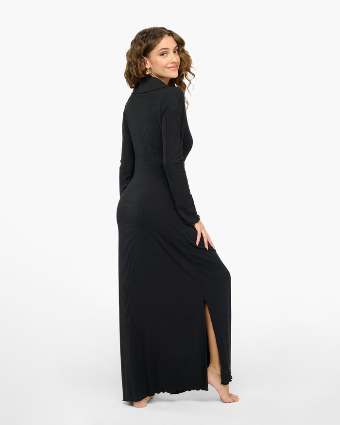 Black Dress - Baciami Maxi Dress