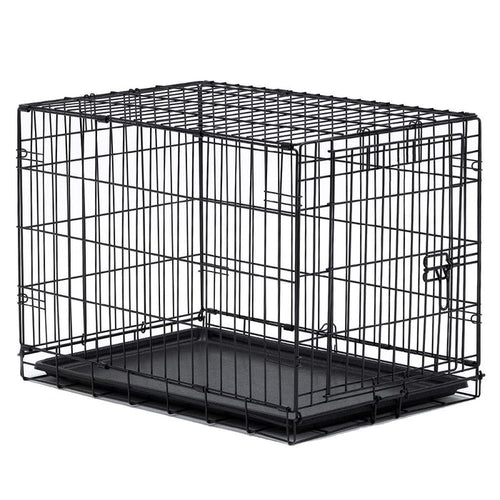 McLovin's Single Door 18" Folding Metal Pet Crate - Dog.Dog.Cat.
